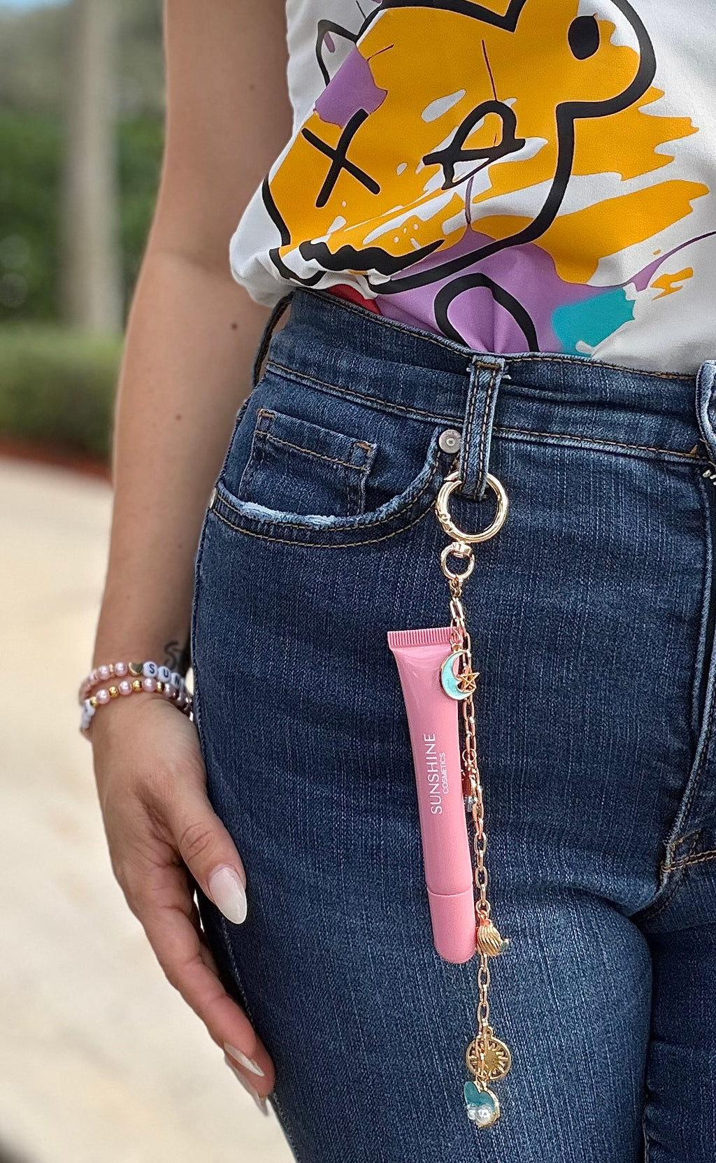 Sunshine Key Chain/Bag Charm